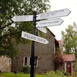 Signs into Botton Village