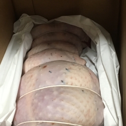 Boned and rolled turkey