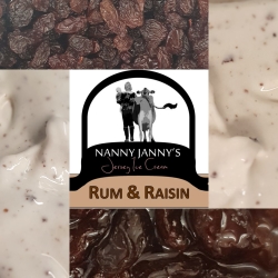 Rum & raisin ice cream
