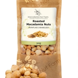 Macadamia nuts caramelized
