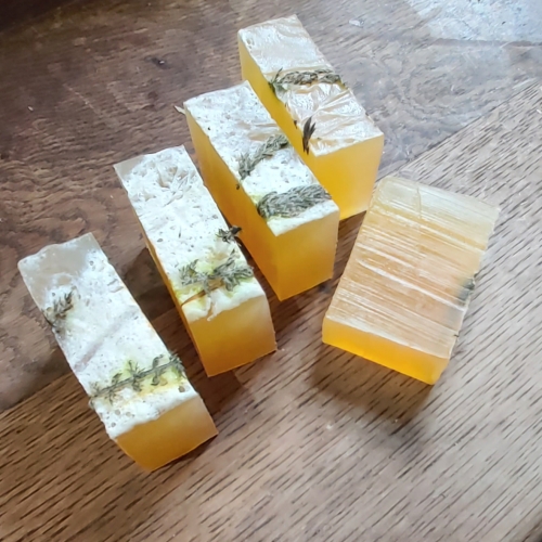 Geranium yarrow soap 5 bars