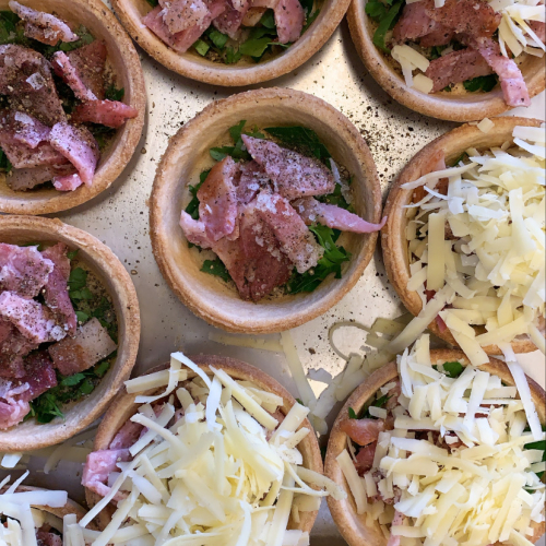Quiche with Smoked Bacon & Goat’s Cheese