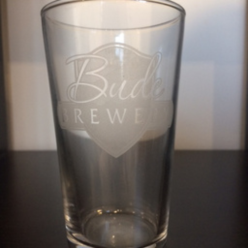 BUDE BREWERY HALF PINT GLASS