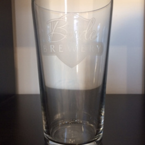 BUDE BREWERY PINT GLASS