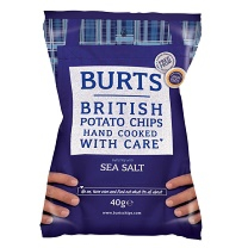 Burts hand cooked crisps - sea salt /w