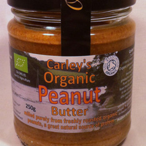 CARLEYS ORGANIC ROASTED PEANUT BUTTER /W