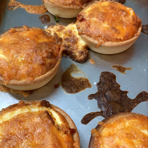 Quiche with Sundried Tomato, Brie & Basil