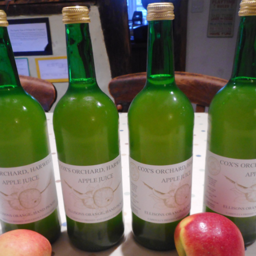 4 bottles of Ellison's Orange Variety Pressed Apple Juice (750ml)