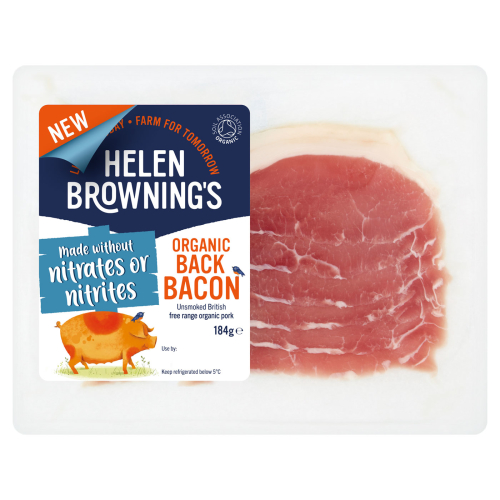 Helen Browning's Organic Unsmoked Back Bacon - Made without Nitrates or Nitrites