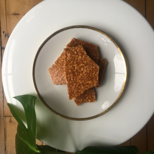 Almond, Orange, and Vanilla Brittle