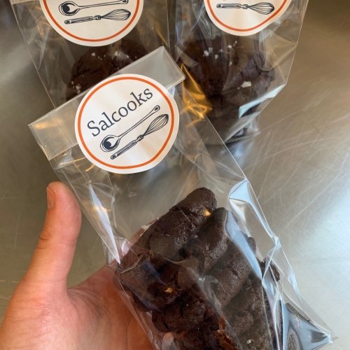 Triple Chocolate & Sea Salt Cookies