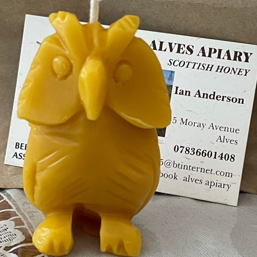 Beeswax Candle  owl