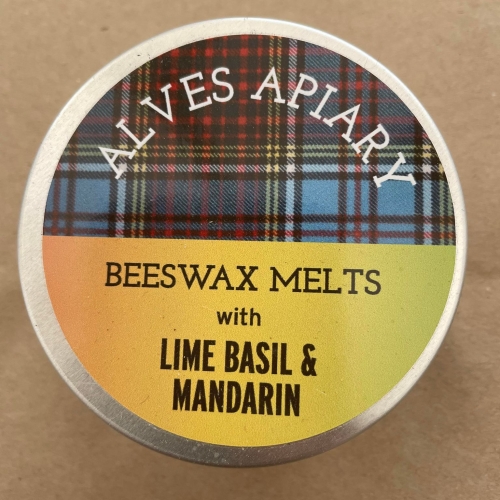 Beeswax Melts Lime Basil & Mandarin