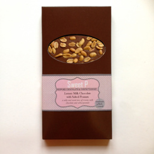 MILK CHOCOLATE BAR WITH SALTED PEANUTS