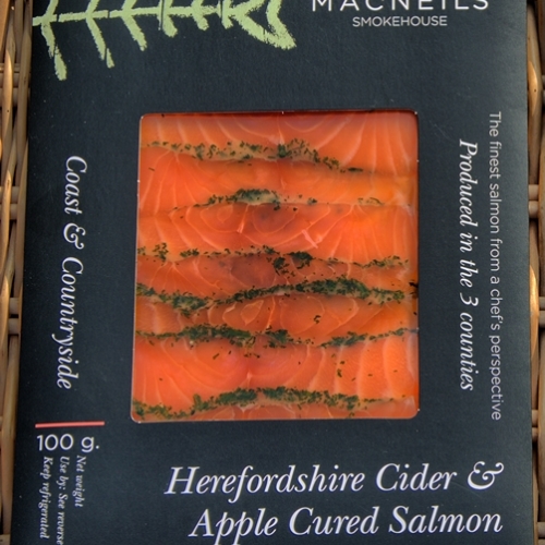 Herefordshire Cider & Apple Cured Salmon - Retail Pack 100g