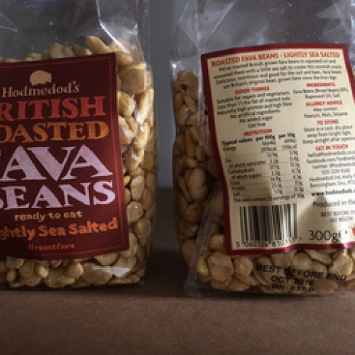 ROASTED FAVA BEANS - SLIGHTLY SALTED