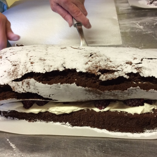 Chocolate Roulade or Chocolate & Raspberry Roulade