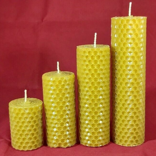 Bee Wax Candles - Flat Topped