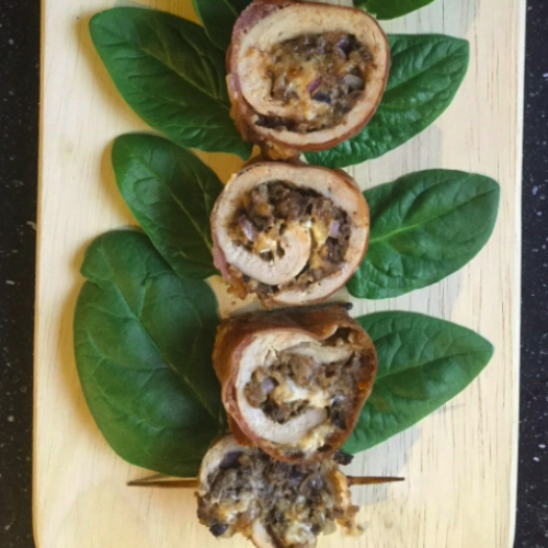 Pheasant breasts stuffed with Haggis, red onion, cheddar and garlic cheese Pack of 2