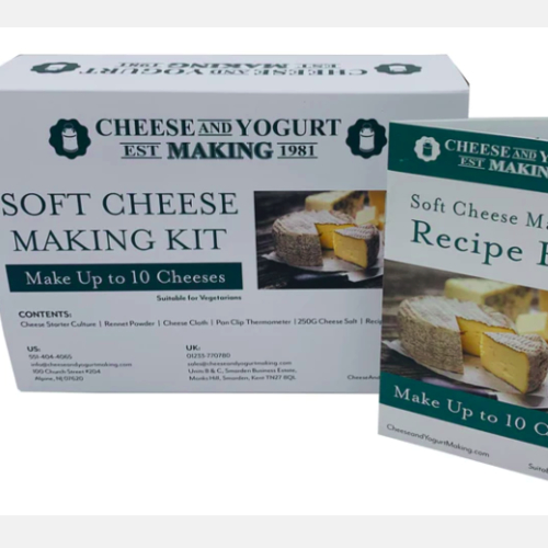 Cheesemaking Kit with book - make 10+ soft cheeses