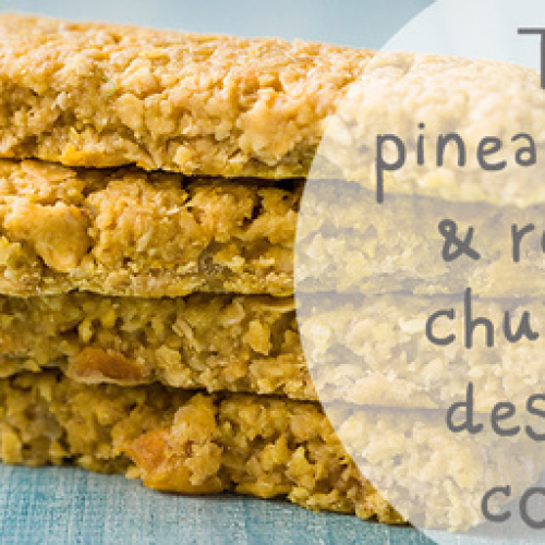 TANGY PINEAPPLE COCONUT & LIME SNACK BAR /W