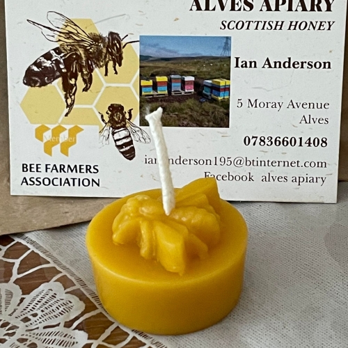 Beeswax Candle  tealight bee
