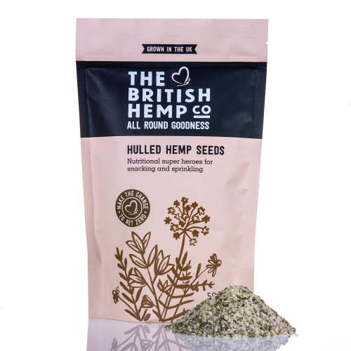 The British Hemp Company - Hulled Hemp Seeds 500g - Naturally high in Protein & Omega oils