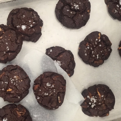 Peanut Butter & Chocolate Cookies (vegan)